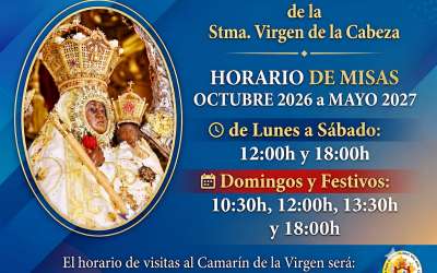 ACTUALIZACIÓN DEL HORARIO DE MISAS EN EL SANTUARIO